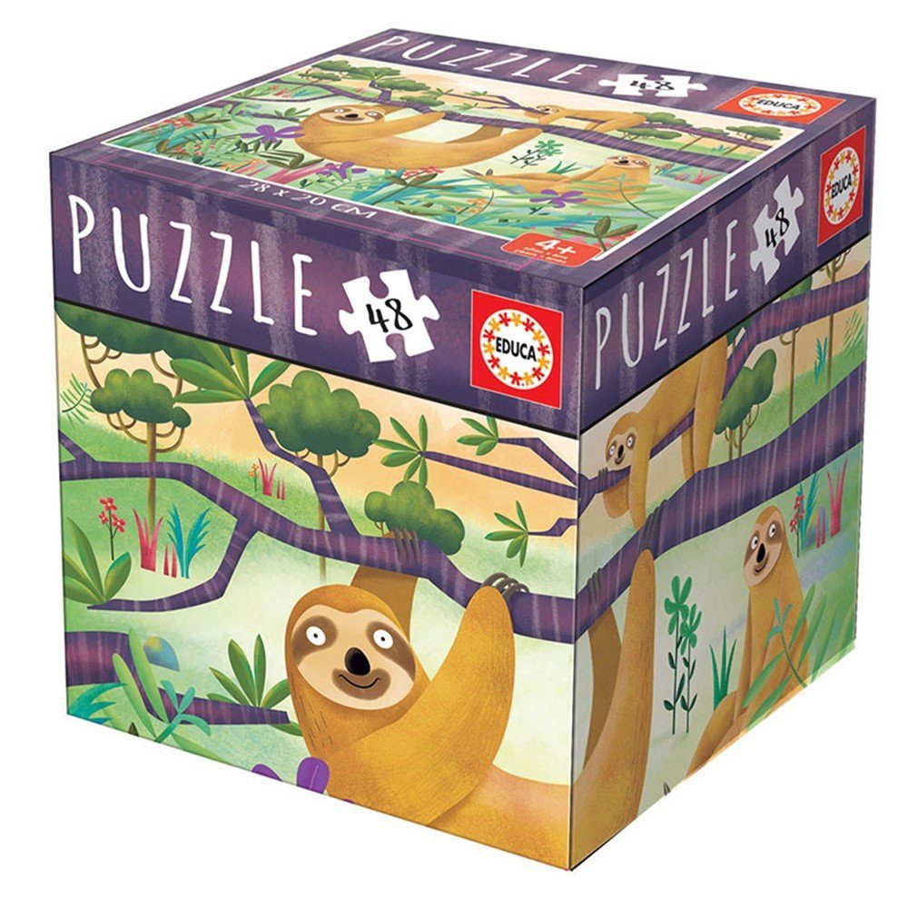 ПЪЗЕЛ EDUCA 48 ЧАСТИ MINI - BOX PUZZLE SLOTH