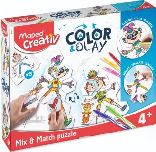 Креативен детски комплект - Комбо пъзели - Maped Creativ Color Play - 907001