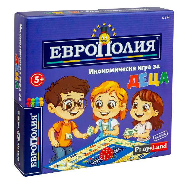 Настолна игра Play Land - Европолия за деца