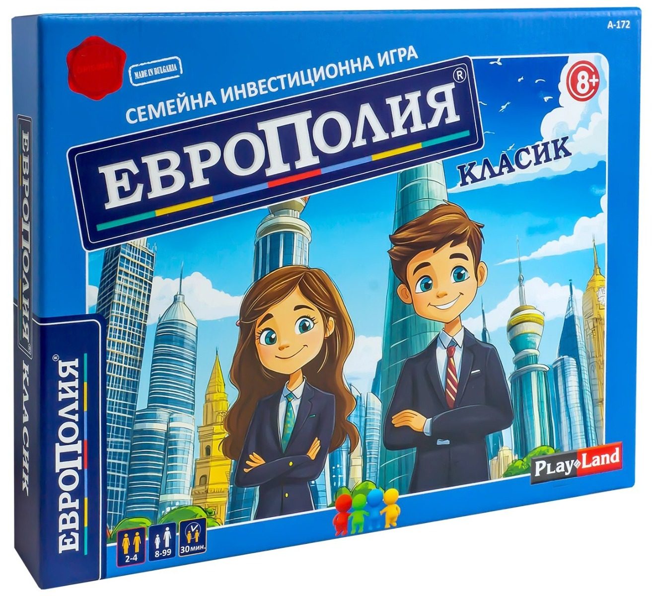 Настолна игра Play Land - Европолия Класик голям