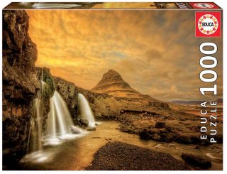 ПЪЗЕЛ EDUCA 1000 ЧАСТИ KIRKJUFELLSFOSS WATERFALL, ICELAND
