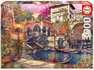 Пъзел Educa 3000 части Venice Courtship