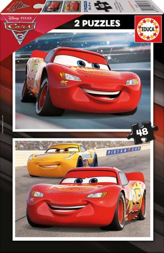 ПЪЗЕЛ EDUCA 2x48 ЧАСТИ CARS 3 (cardboard)