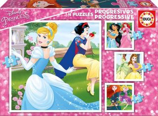 ПРОГРЕСИВЕН ПЪЗЕЛ EDUCA 4 PROGRESSIVE PRINCESSES 12-16-20-25