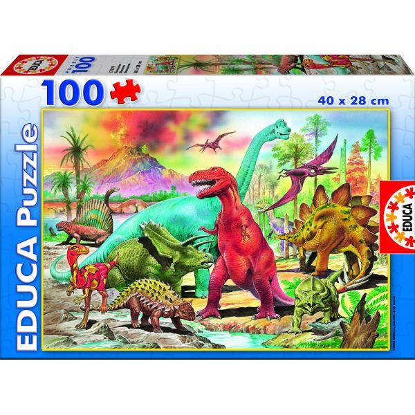 ПЪЗЕЛ EDUCA 100 ЧАСТИ DINOSAURS