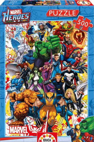 Пъзел Educa - 500 Marvel Heroes