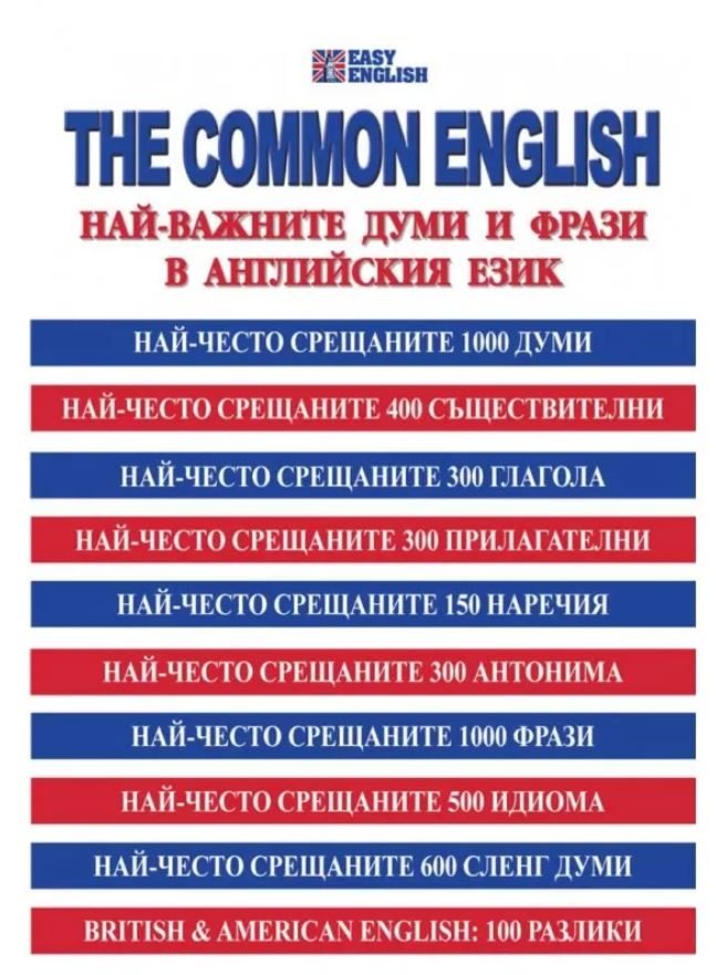 The Common english - Най-важните думи и фрази в английския език