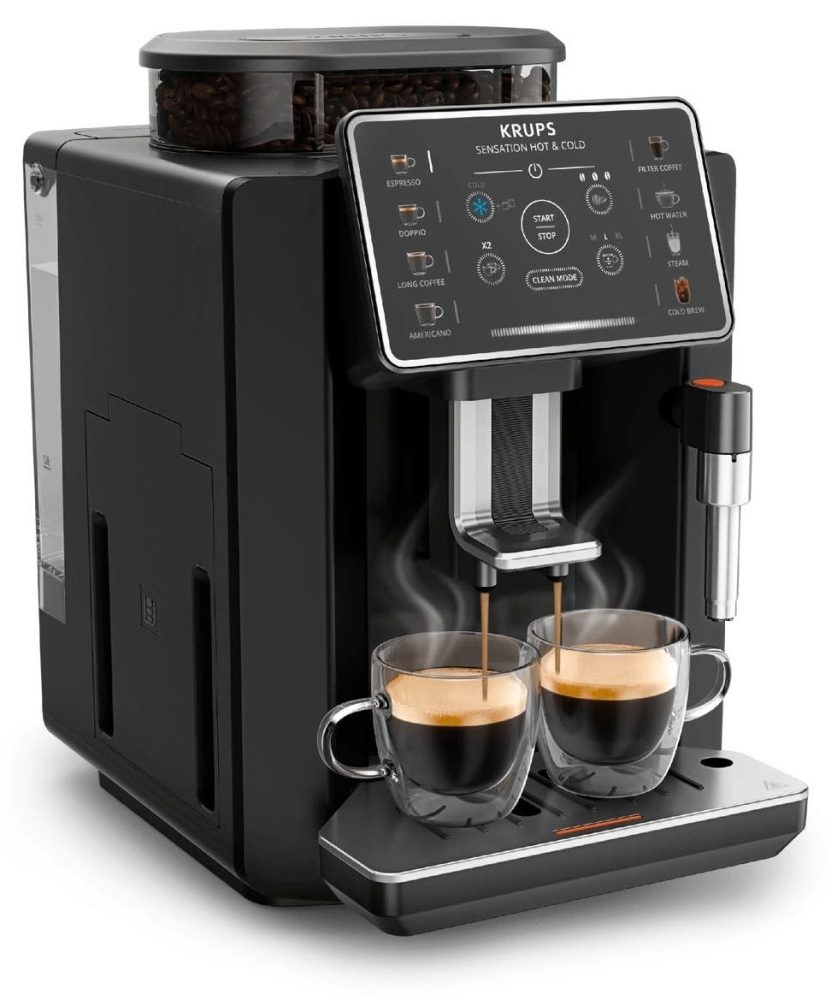 Krups EA9138E0 Sensation Hot&Cold Coffee Black