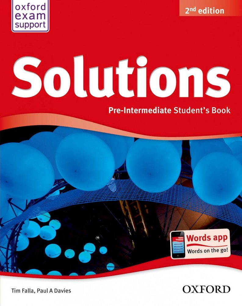 Английски език за 9 - 12. клас Solutions 2E Pre - Intermediate SB