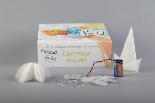 Образователна настолна игра - Светещи форми - Stemico