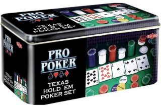 Pro Poker Texas Hold'em сет в метална кутия