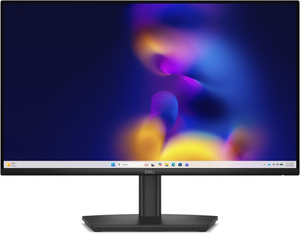 Dell E2426HS 23.8" Edge LED Anti-Glare IPS монитор, 5ms GTG, 120 Hz, 1000:1, 300 cd/m2, 1920x1080 Full HD, HDMI, VGA, DisplayPort, високоговорители, регулиране на височина, завъртане, пивот, наклон, Low Blue Light, черен