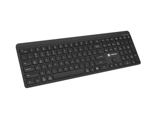Natec Wireless Keyboard Tang US, BT+2.4GHz, Silent, Slim, Black