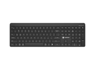 Natec Wireless Keyboard Tang US, BT+2.4GHz, Silent, Slim, Black