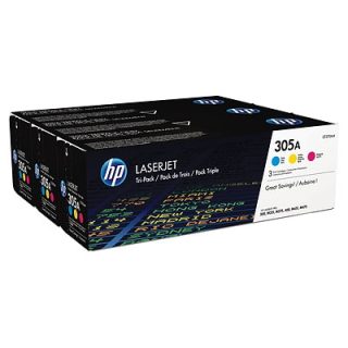 HP 305A CYM Tri-Pack LaserJet Toner Cartridge