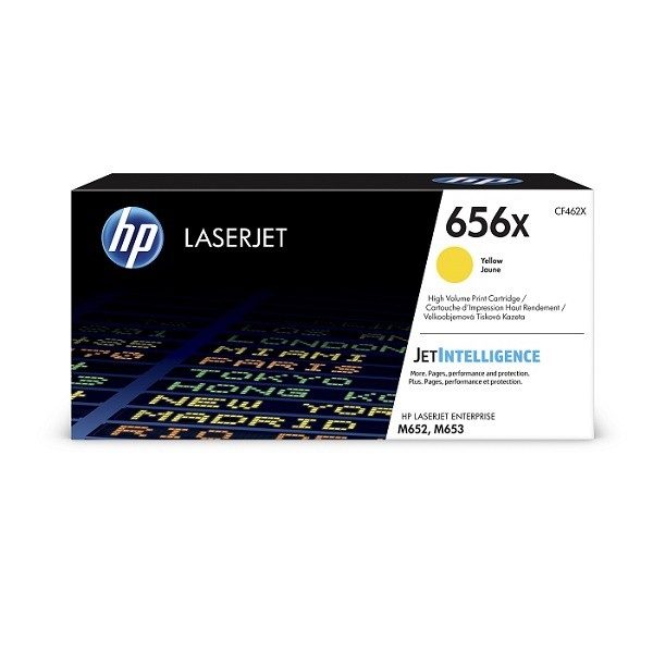 HP 656X High Yield Yellow Original LaserJet Toner Cartridge (CF462X)