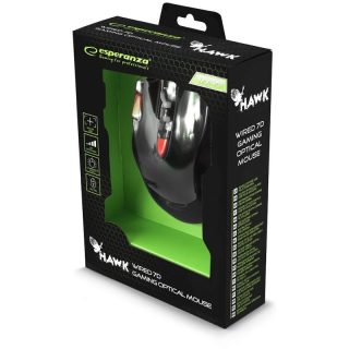 Мишка ESPERANZA ГЕЙМЪР EGM401KR - ЧЕРВЕНА