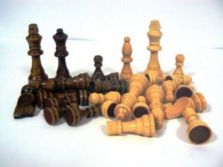 Фигури за шах Дървени ГОЛЕМИ в плик