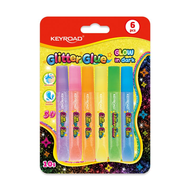 Лепило КЕЙРОУД KR972797 6 цвята *10гр. СВЕТЕЩО
