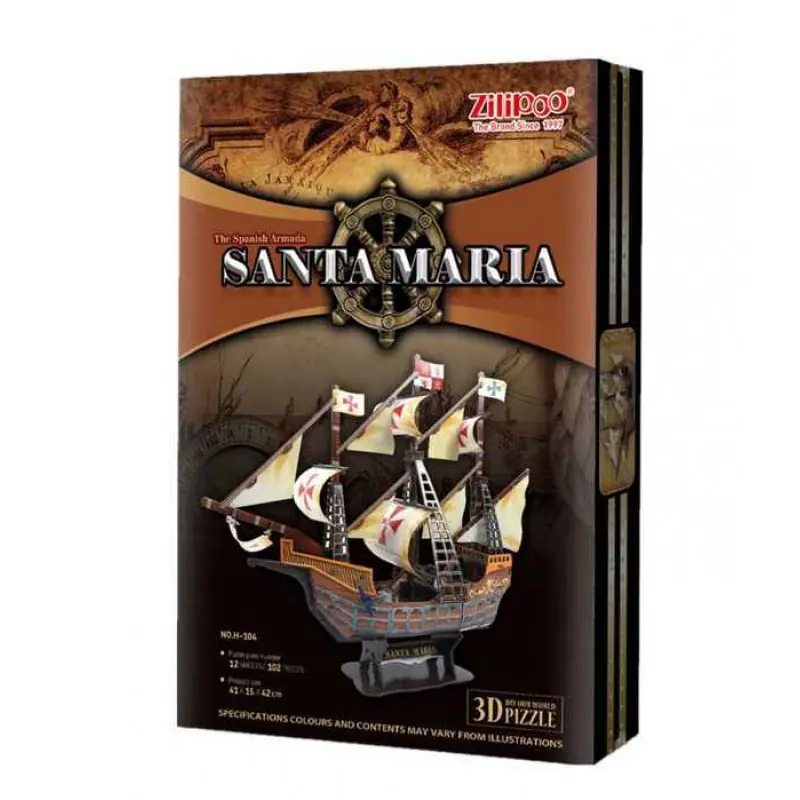 Пъзел триизмерен - кораб "SANTA MARIA"