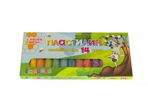Пластилин ЕСТРЕЛА 14 ЦВЯТА 280гр. !!!