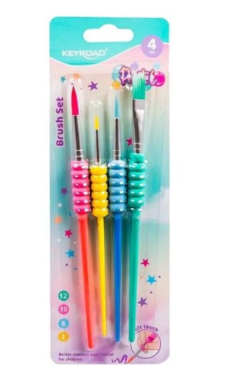 Четки КЕЙРОУД 4броя ПАСТЕЛ KR973093