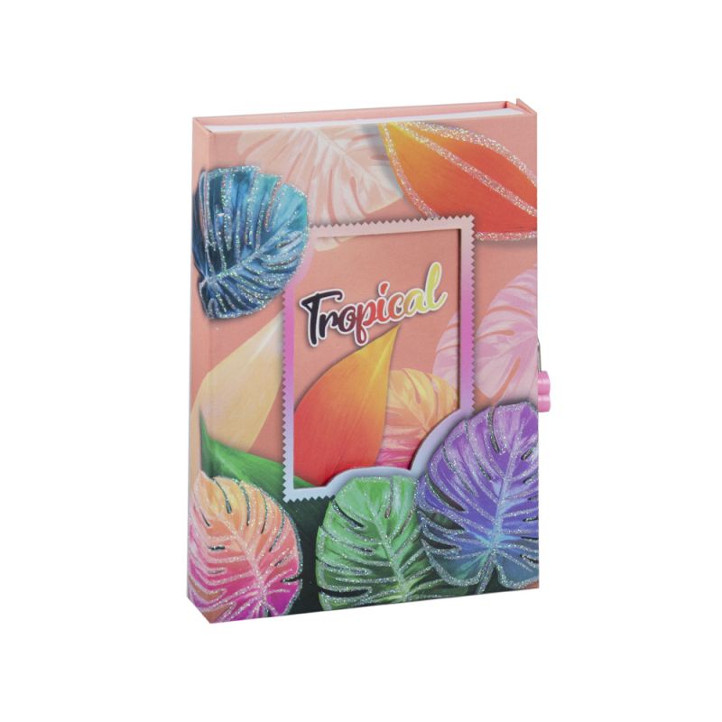 Тефтер ДНЕВНИК в кутия с ключе №2210 TROPICAL
