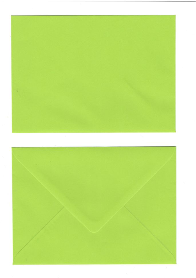 Плик ЦВЕТЕН 125/175мм LIMEGREEN/ СВЕТЛОЗЕЛЕН