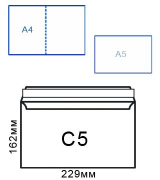 Плик КАФЯВ СМЗЛ С5 162/229 мм.