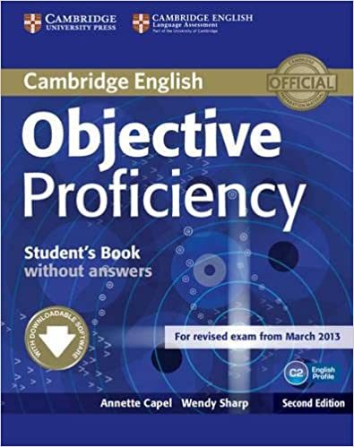 Objective Proficiency Student's Book without Answers with Downloadable Software - Cambridge