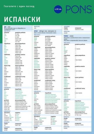Глаголите с един поглед - Испански език - дипляна