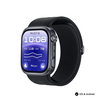 Huawei Watch D3, Riva-B10, Black, 1.92 inches; AMOLED +LTPO color circular screen, 25.5 mm, Wrist: 130–210mm, Bluetooth call, Ambulatory 24H Blood Pressure, Heart rate, SpO2, ECG, 2.4 GHz, BT 6.0, and BR + BLE, 540 mAh + Huawei FreeBuds 7i Conch-T010 White