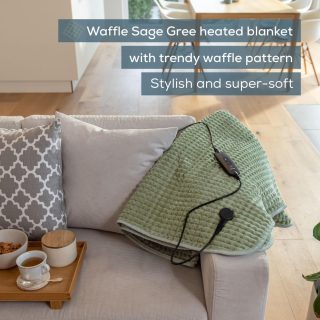 Beurer HD 72 Waffle Sage Green Heated overblanket
