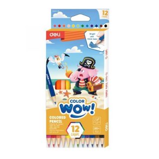 Цветни моливи Deli Color WOW 12 цв. EC143-12