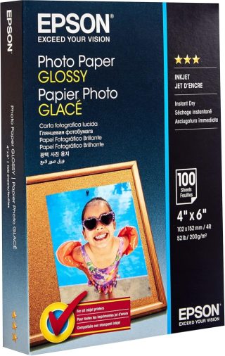 Epson Photo Paper Glossy - 10x15cm - 100 листа