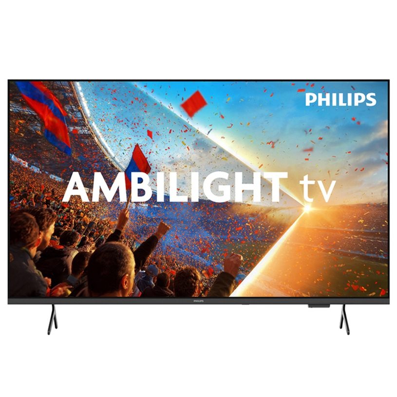 Philips 50PUS8001/12, 50" 4K UHD LED телевизор, 3840x2160p, 60Hz, DVB-T/T2/T2-HD/C/S/S2, 3-странен Ambilight, CL+2.0, Perfect Pixel UHD, HDR10, HLG, Titan OS, Dolby Atmos, 3xHDMI, 2xUSB, 802.11ac, BT 5.2, Easy Link 3.0, 20W RMS, Черен