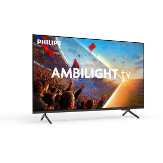 Philips 50PUS8001/12, 50" 4K UHD LED телевизор, 3840x2160p, 60Hz, DVB-T/T2/T2-HD/C/S/S2, 3-странен Ambilight, CL+2.0, Perfect Pixel UHD, HDR10, HLG, Titan OS, Dolby Atmos, 3xHDMI, 2xUSB, 802.11ac, BT 5.2, Easy Link 3.0, 20W RMS, Черен