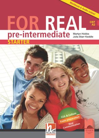For Real pre-intermediate (A2). Starter. Преговорна книга за 11. клас