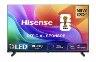 Hisense 32" A5S Smart TV, Full HD 1920x1080, QLED, черен
