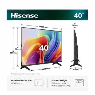 Hisense 40" A4S Full HD Smart TV