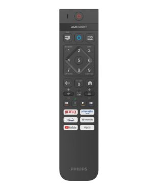 Philips 43PUS8510/12, 43" 4K Ultra HD QLED телевизор, 3840x2160p, DVB-T/T2/T2-HD/C/S/S2, 60Hz, Ambilight 3, Pixel Precise UHD, 90% DCI, HDR+, Titan OS, Dolby Atmos, Dolby Digital, VRR, 3*HDMI, 2*USB, 802.11ac, 20W RMS, Черен