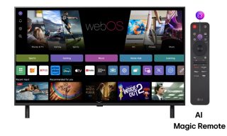 LG 43QNED80A3A, 43" 4K QNED HDR Smart TV, 3840x2160, DVB-T2/C/S2, a7 AI Processor, HDR10 / HLG, webOS 25 ThinQ, VRR / ALLM / HGiG, 4K Upscaling, WiFi 5, Voice Controll, Bluetooth 5.1, AirPlay 2, LAN, CI, HDMI, SPDIF, Google Cast, 2 pole Stand