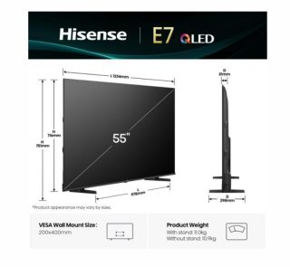 Hisense 55" E7Q 4K Ultra HD QLED Smart TV