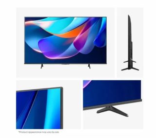 Hisense 50" A6S, 4K Ultra HD 3840x2160, DLED, DFA, Precision Colour, HDR 10+, HLG, Dolby Vision, Light sensor, Smart TV, WiFi, BT, AnyView Cast, Gaming Mode, 1xHDMI2 eArc, 3xHDMI, 2xUSB, LAN, CI+, DVB-T2/C/S2, Black