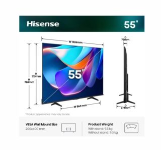 Hisense 55" A6S 4K Ultra HD Smart TV