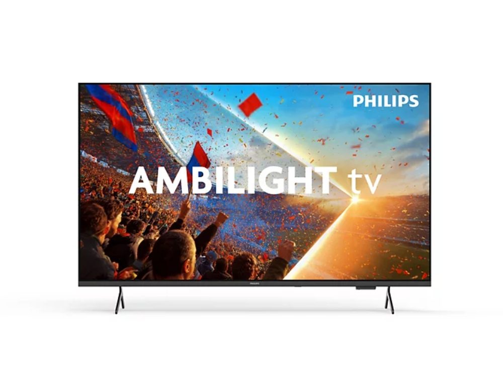 Philips 55PUS8001/12, 55" 4K UHD LED телевизор, 3840 x 2160p, 60Hz, 3-странен Ambilight, DVB-T/T2/T2-HD/C/S/S2, CL+2.0, Perfect Pixel UHD, HDR10, HLG, Titan OS, Dolby Atmos, 3*HDMI, 2*USB, 802.11ac, BT 5.2, Easy Link 3.0, 20W RMS, Черен