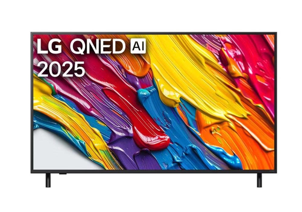 LG 55QNED82A3B, 55" 4K QNED HDR Smart TV, 3840x2160, DVB-T2/C/S2, α7 AI процесор, HDR10 / HLG, webOS 25 ThinQ, VRR / ALLM / HGiG, 4K Upscaling, WiFi 5, гласово управление, Bluetooth 5.1, AirPlay 2, LAN, CI, HDMI, SPDIF, Google Cast, стойка с 2 крака