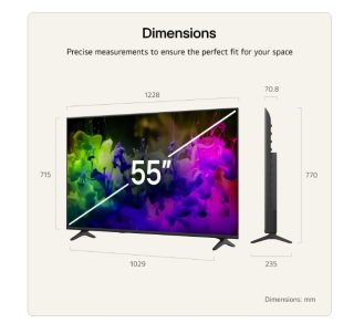 LG 55QNED7EB3C, 55" 4K QNED MiniLED Smart TV, 3840x2160, DVB-T2/C/S2, Alpha 7 AI Processor, HDR10 / HLG, webOS 26 ThinQ, VRR / ALLM / HGiG, 4K Super Upscaling, WiFi 5, Bluetooth 5.3, AirPlay 2, LAN, CI, HDMI, AI Sound Pro, Google Cast, 2 pole Stand