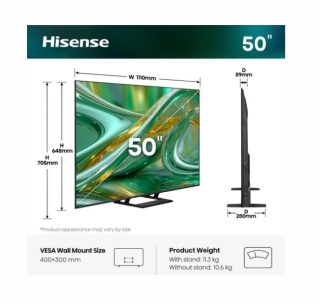 Hisense 50" E8S 4K Ultra HD ULED Quantum Dot Smart TV