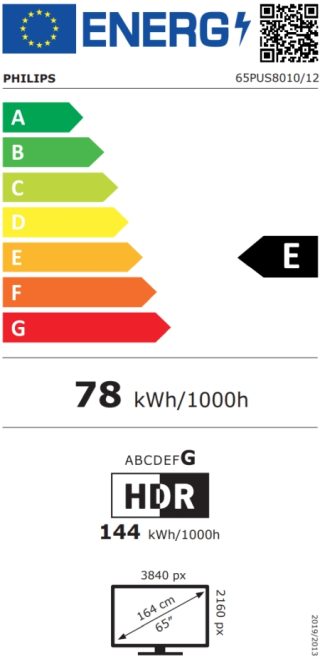 Philips 65PUS8010/12, 65" 4K UHD LED телевизор, 3840x2160p, DVB-T/T2/T2-HD/C/S/S2, 60Hz, Ambilight 3, Pixel Precise UHD, HDR+, Titan OS, Dolby Atmos & DTS:X, 3*HDMI, 2*USB, VRR, 802.11ac, BT 5.2, 20W RMS, Черен